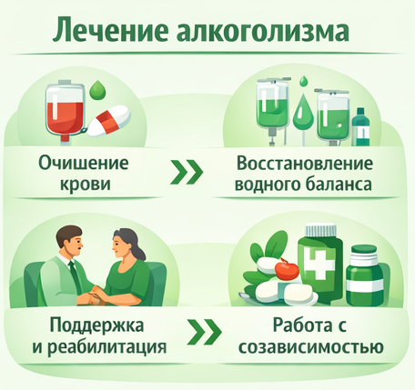 лечение алкоголизма в Талице этапы